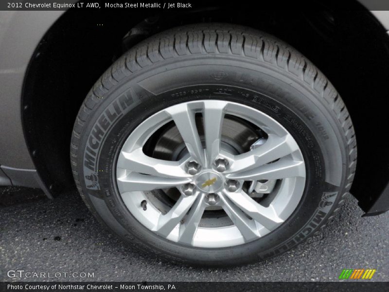 Mocha Steel Metallic / Jet Black 2012 Chevrolet Equinox LT AWD