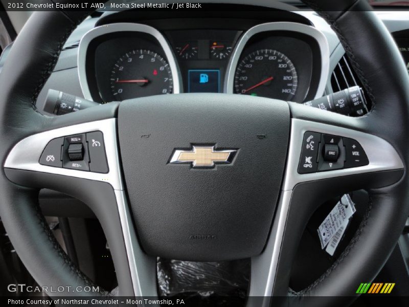 Mocha Steel Metallic / Jet Black 2012 Chevrolet Equinox LT AWD
