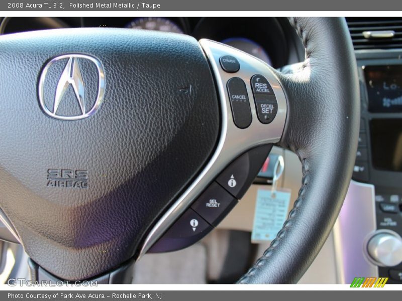 Polished Metal Metallic / Taupe 2008 Acura TL 3.2