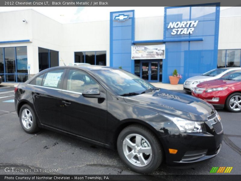 Black Granite Metallic / Jet Black 2012 Chevrolet Cruze LT