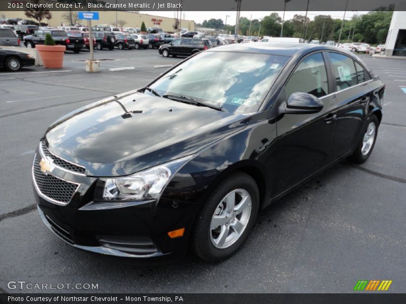 Black Granite Metallic / Jet Black 2012 Chevrolet Cruze LT