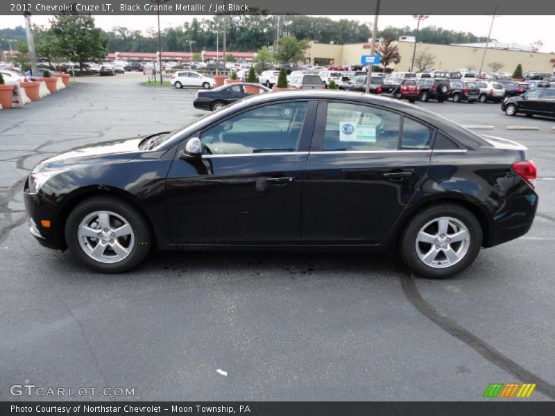 Black Granite Metallic / Jet Black 2012 Chevrolet Cruze LT