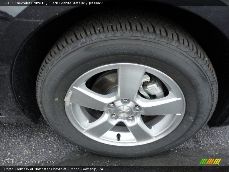 Black Granite Metallic / Jet Black 2012 Chevrolet Cruze LT