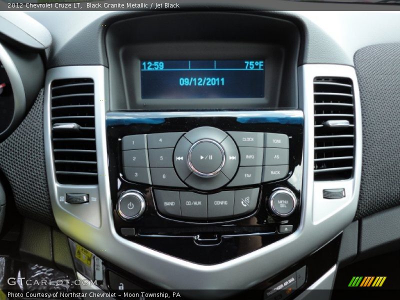 Black Granite Metallic / Jet Black 2012 Chevrolet Cruze LT