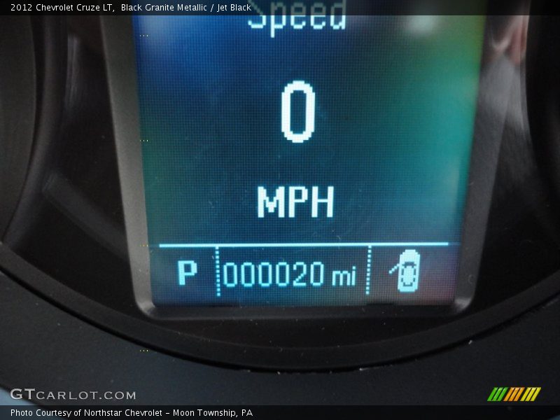 Black Granite Metallic / Jet Black 2012 Chevrolet Cruze LT