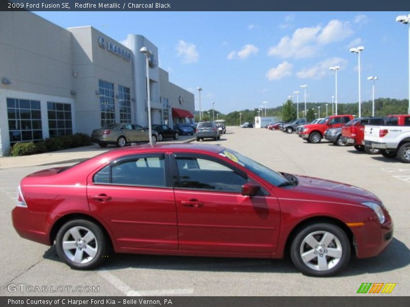 Redfire Metallic / Charcoal Black 2009 Ford Fusion SE