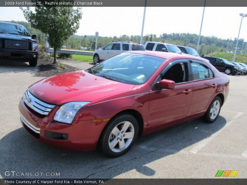 Redfire Metallic / Charcoal Black 2009 Ford Fusion SE