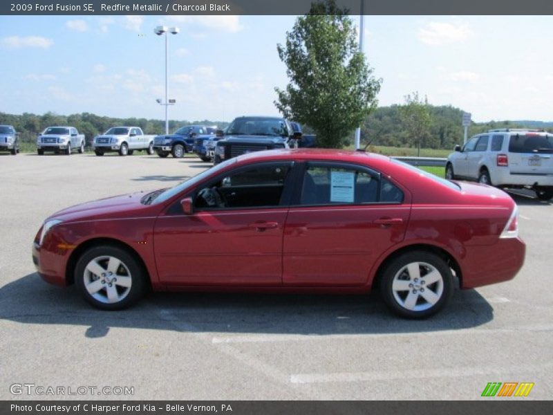 Redfire Metallic / Charcoal Black 2009 Ford Fusion SE