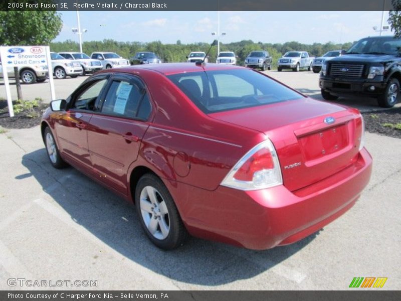 Redfire Metallic / Charcoal Black 2009 Ford Fusion SE