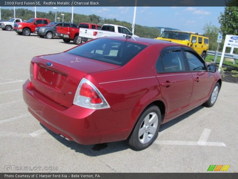 Redfire Metallic / Charcoal Black 2009 Ford Fusion SE