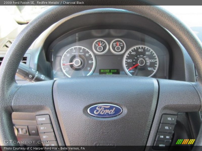 Redfire Metallic / Charcoal Black 2009 Ford Fusion SE