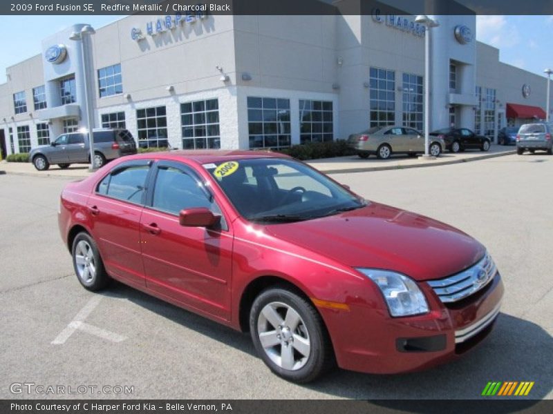 Redfire Metallic / Charcoal Black 2009 Ford Fusion SE