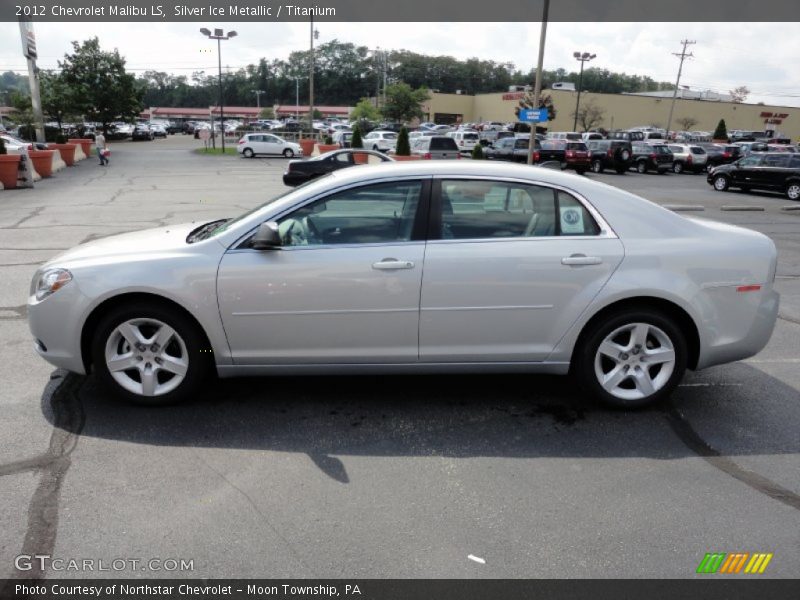 Silver Ice Metallic / Titanium 2012 Chevrolet Malibu LS
