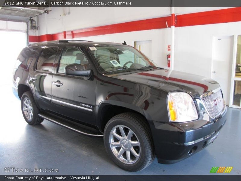Carbon Black Metallic / Cocoa/Light Cashmere 2012 GMC Yukon Denali