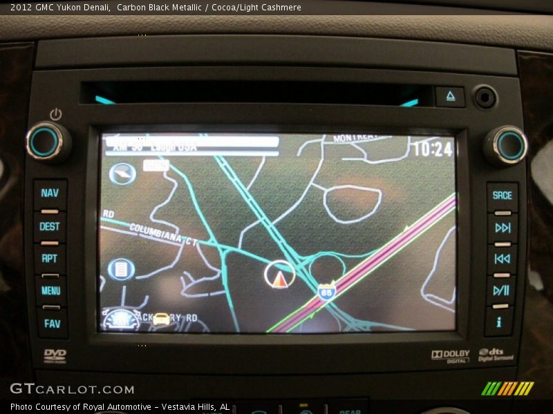 Navigation of 2012 Yukon Denali