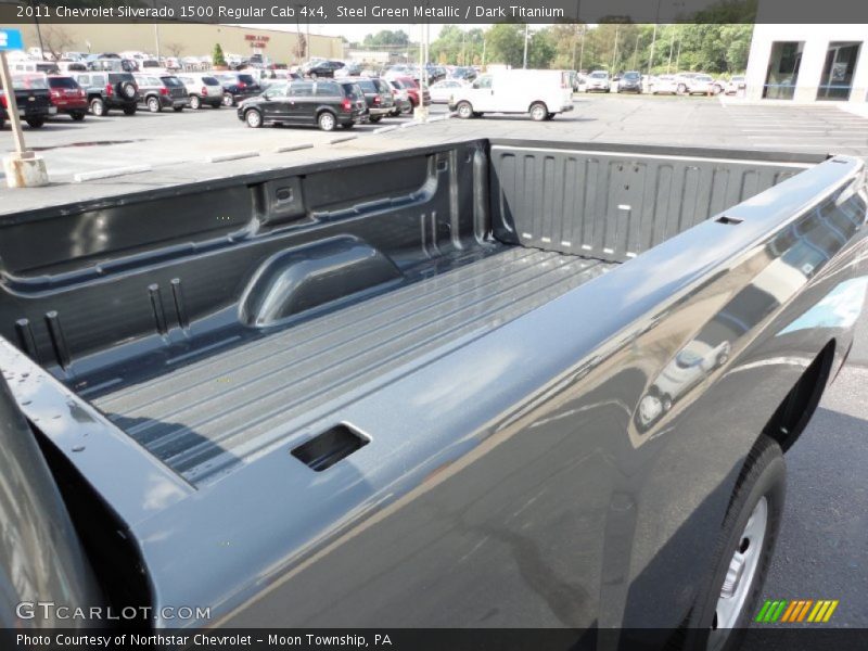 Steel Green Metallic / Dark Titanium 2011 Chevrolet Silverado 1500 Regular Cab 4x4