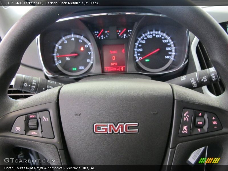 Carbon Black Metallic / Jet Black 2012 GMC Terrain SLE