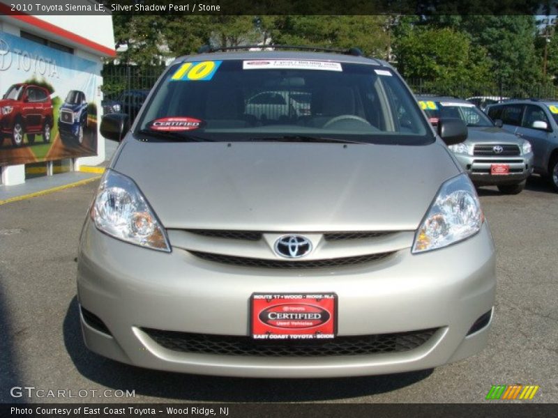 Silver Shadow Pearl / Stone 2010 Toyota Sienna LE