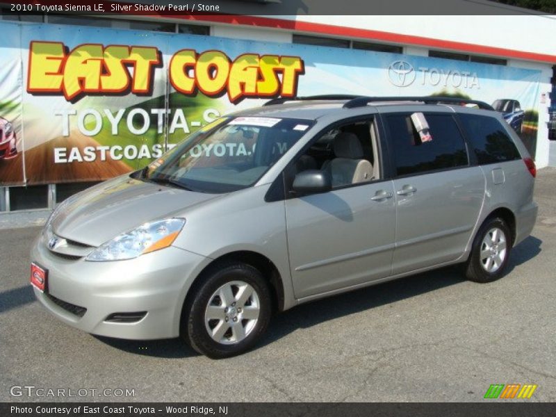 Silver Shadow Pearl / Stone 2010 Toyota Sienna LE