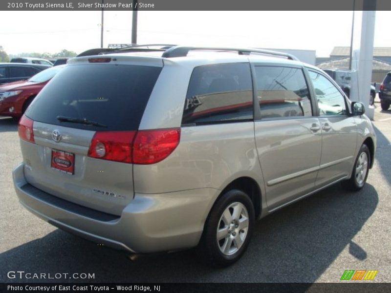 Silver Shadow Pearl / Stone 2010 Toyota Sienna LE