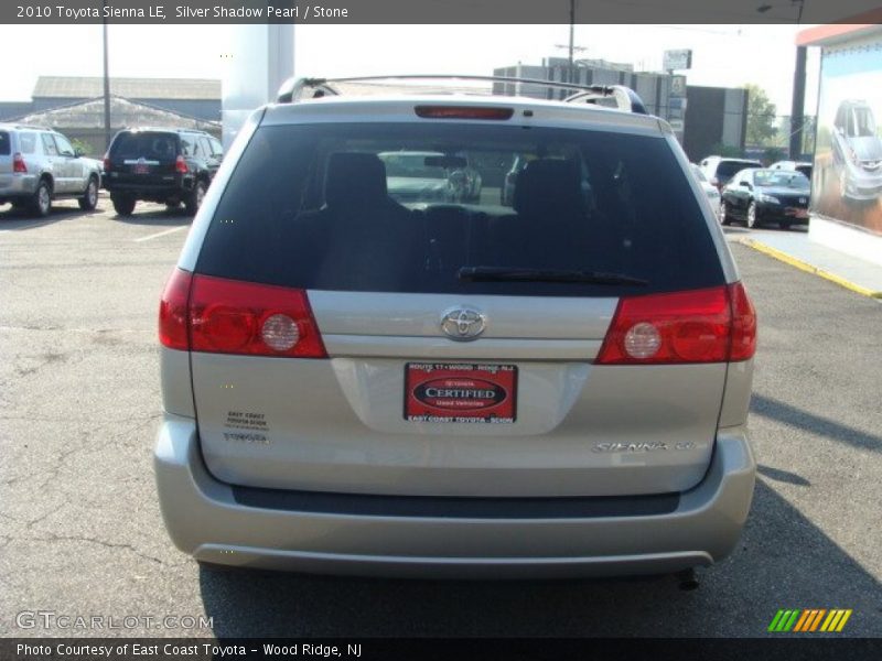 Silver Shadow Pearl / Stone 2010 Toyota Sienna LE