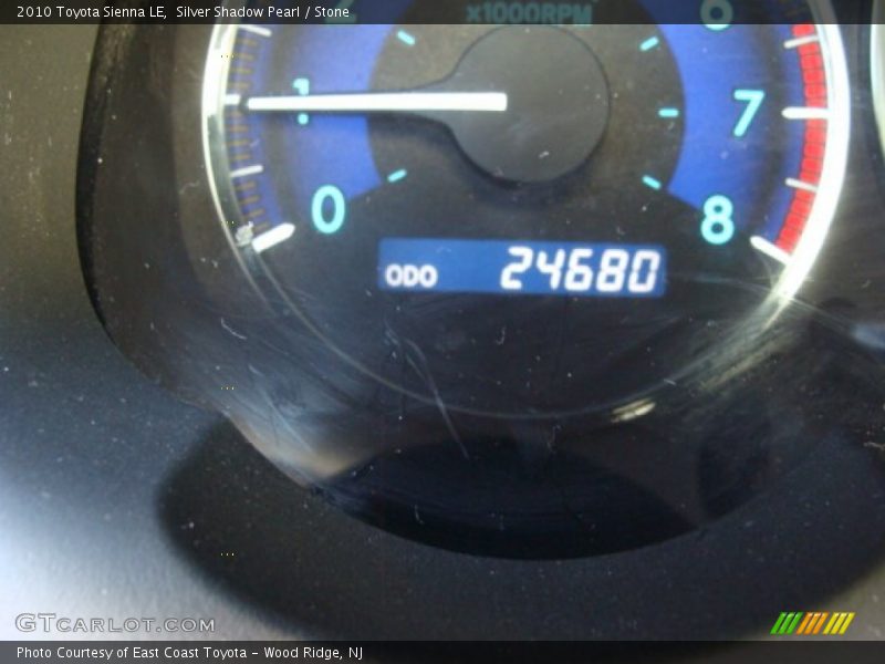 Silver Shadow Pearl / Stone 2010 Toyota Sienna LE