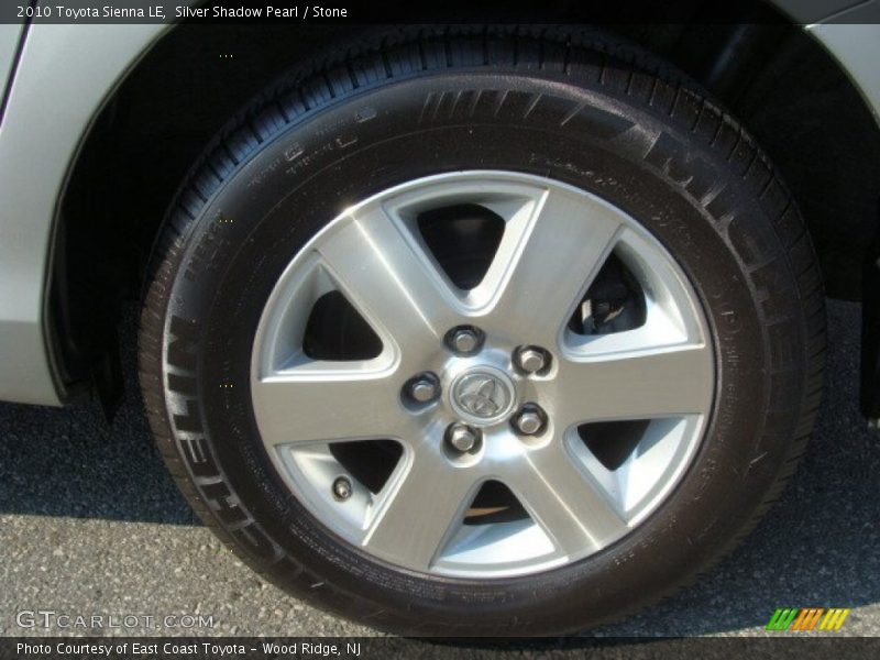 Silver Shadow Pearl / Stone 2010 Toyota Sienna LE