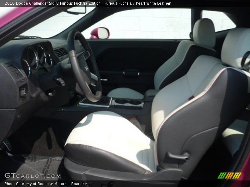  2010 Challenger SRT8 Furious Fuchsia Edition Pearl White Leather Interior