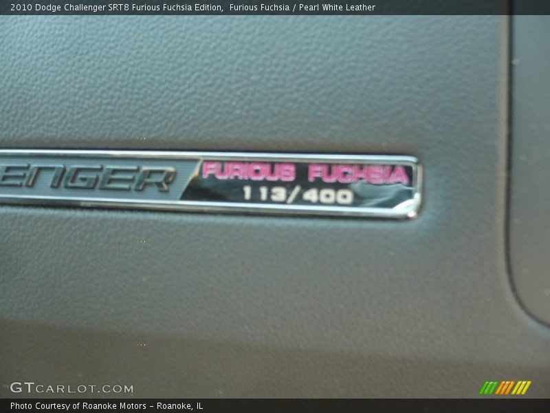  2010 Challenger SRT8 Furious Fuchsia Edition Logo
