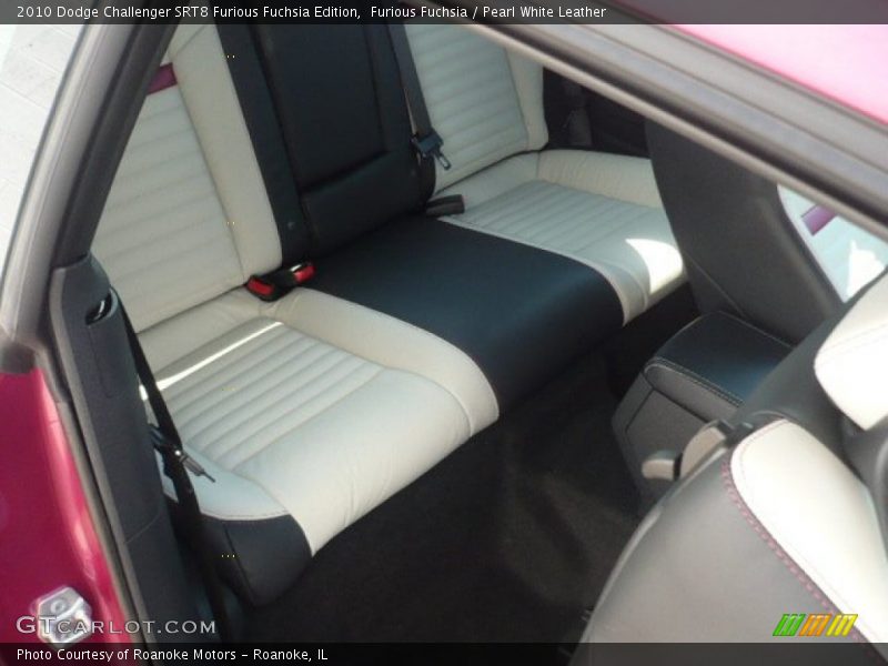  2010 Challenger SRT8 Furious Fuchsia Edition Pearl White Leather Interior