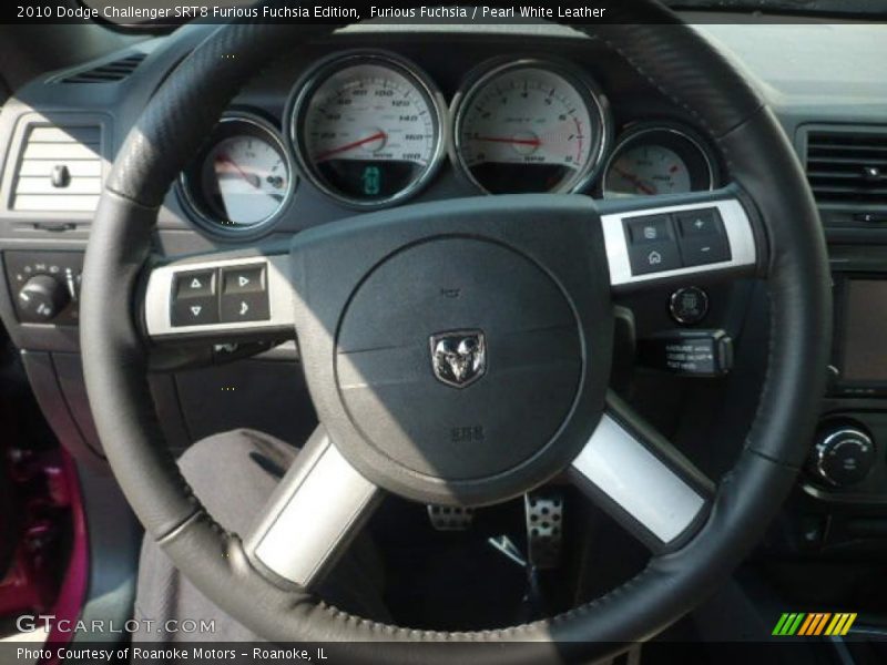  2010 Challenger SRT8 Furious Fuchsia Edition Steering Wheel