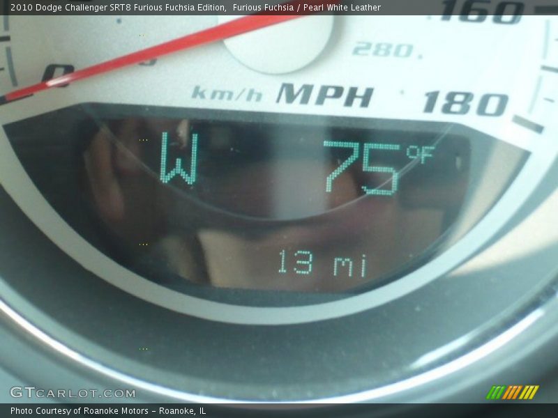 Furious Fuchsia / Pearl White Leather 2010 Dodge Challenger SRT8 Furious Fuchsia Edition