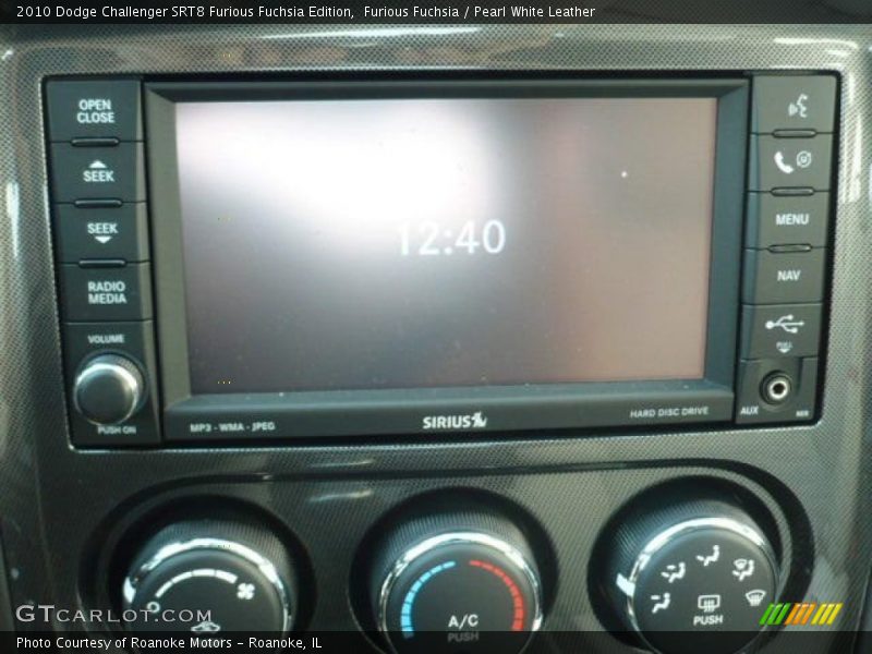 Audio System of 2010 Challenger SRT8 Furious Fuchsia Edition