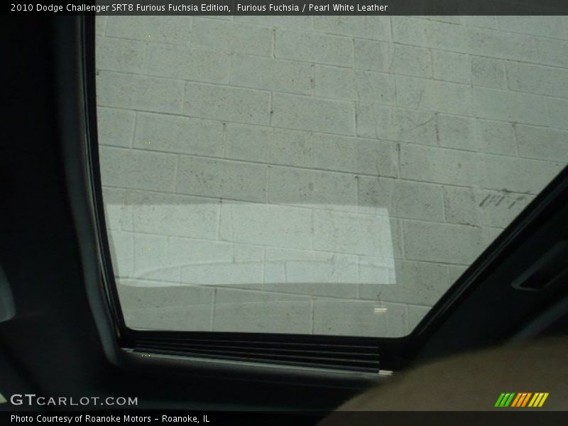 Sunroof of 2010 Challenger SRT8 Furious Fuchsia Edition