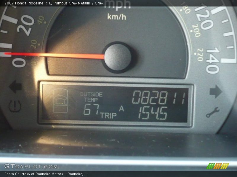 Nimbus Grey Metallic / Gray 2007 Honda Ridgeline RTL