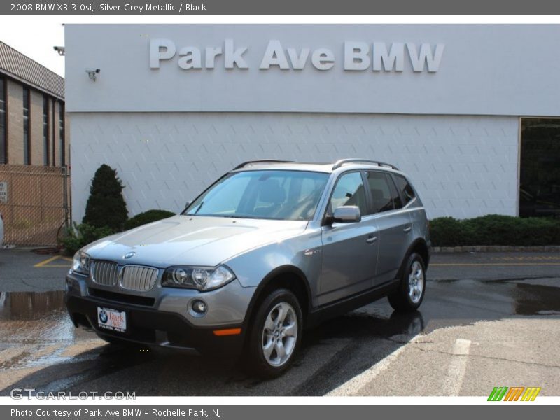 Silver Grey Metallic / Black 2008 BMW X3 3.0si