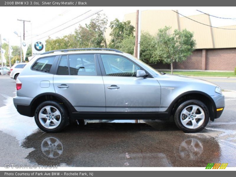 Silver Grey Metallic / Black 2008 BMW X3 3.0si