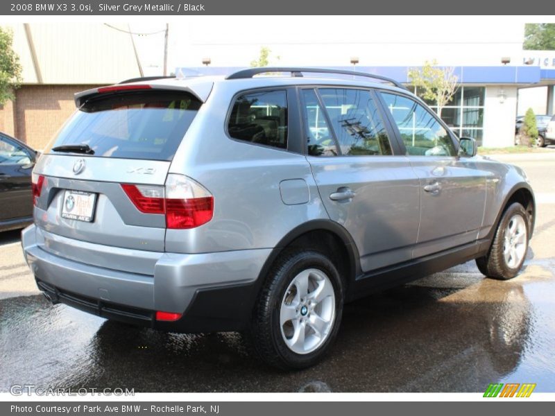 Silver Grey Metallic / Black 2008 BMW X3 3.0si