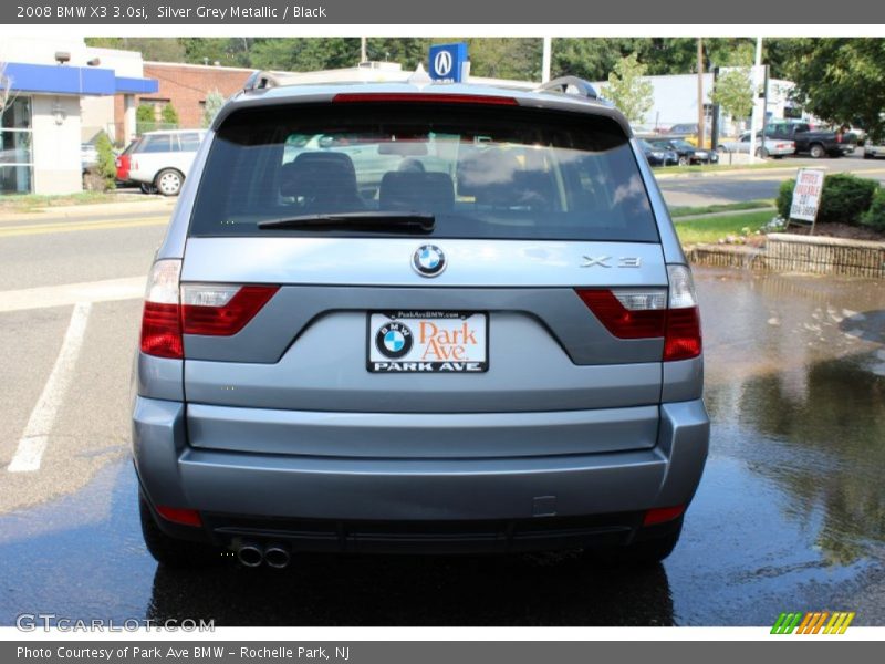 Silver Grey Metallic / Black 2008 BMW X3 3.0si