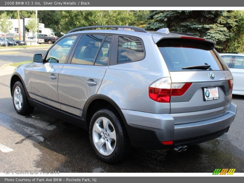 Silver Grey Metallic / Black 2008 BMW X3 3.0si