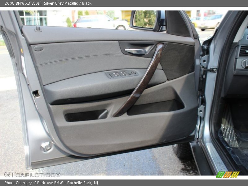 Silver Grey Metallic / Black 2008 BMW X3 3.0si