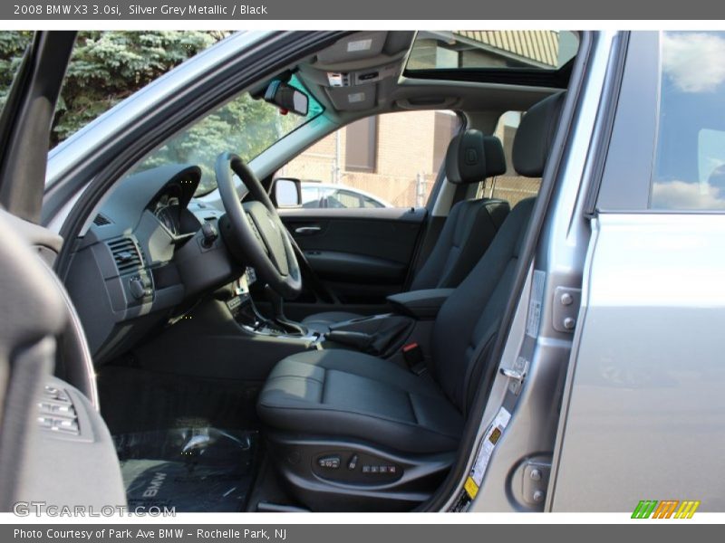 Silver Grey Metallic / Black 2008 BMW X3 3.0si