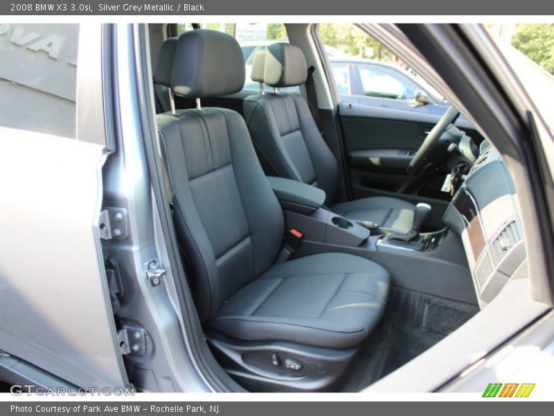 Silver Grey Metallic / Black 2008 BMW X3 3.0si