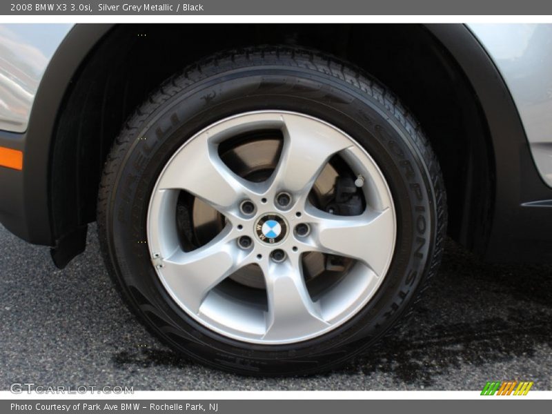 Silver Grey Metallic / Black 2008 BMW X3 3.0si