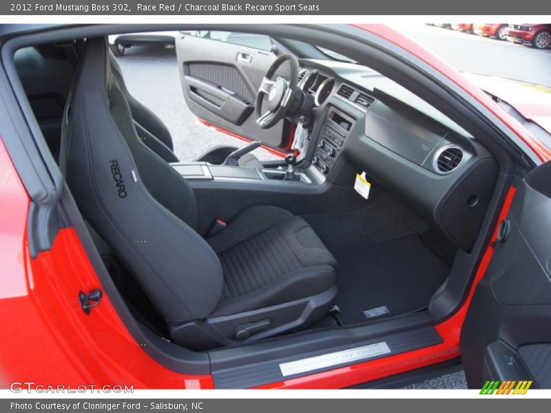  2012 Mustang Boss 302 Charcoal Black Recaro Sport Seats Interior