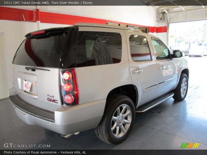 Pure Silver Metallic / Ebony 2011 GMC Yukon Denali AWD