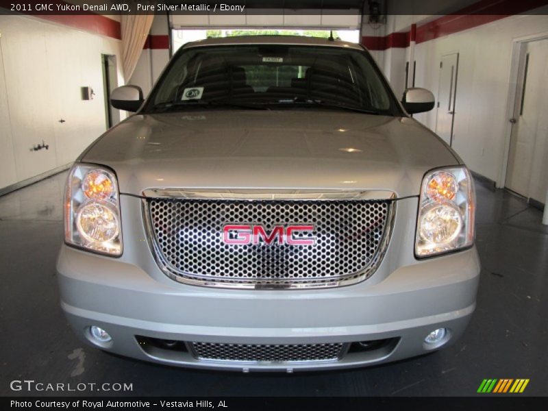 Pure Silver Metallic / Ebony 2011 GMC Yukon Denali AWD