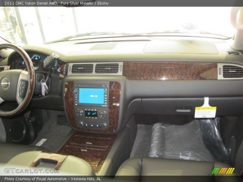 Pure Silver Metallic / Ebony 2011 GMC Yukon Denali AWD