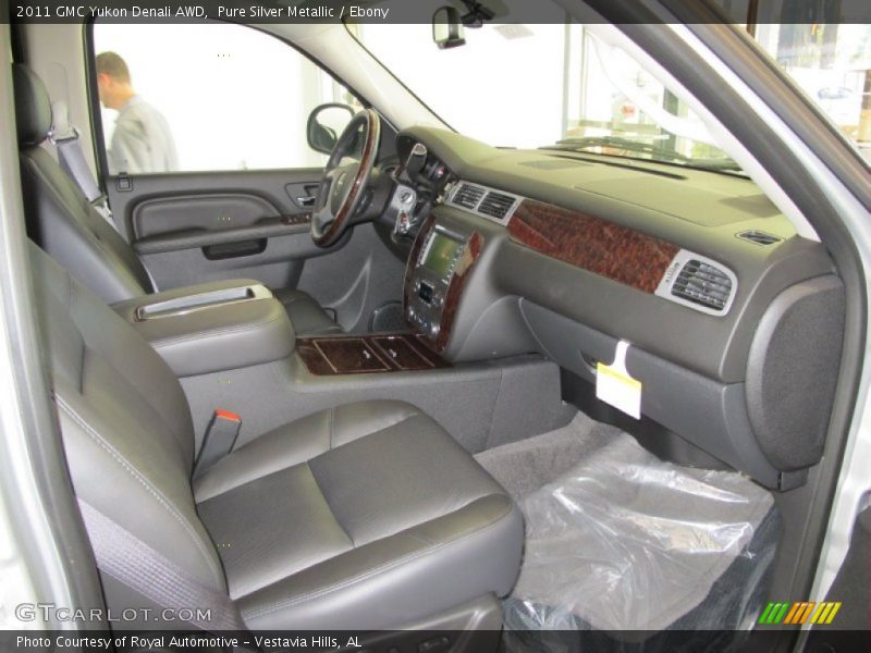 Pure Silver Metallic / Ebony 2011 GMC Yukon Denali AWD