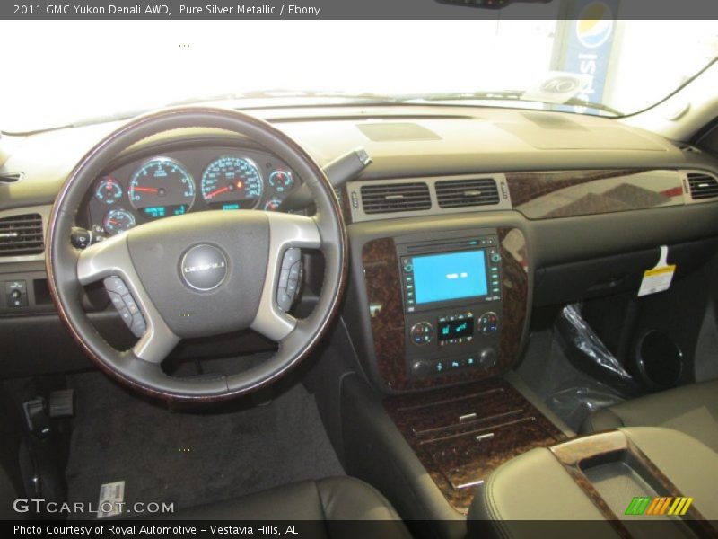 Pure Silver Metallic / Ebony 2011 GMC Yukon Denali AWD
